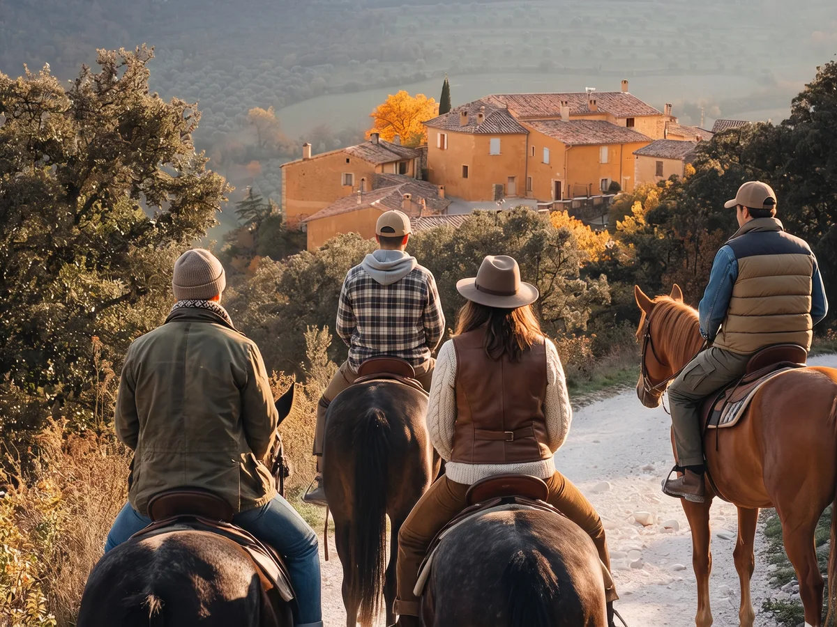 Balade à cheval dans la Drôme, autour de Vinsobres
